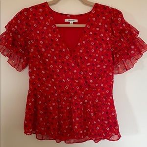 Madewell Floral Top